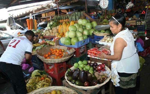 A popular market in Nicaragua