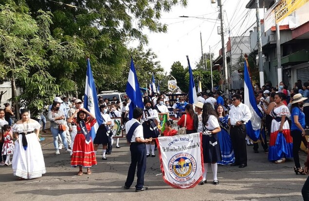 Nicaraguan schools celebrate the 201st anniversary of Nicaragua's Independence, 15 Sept 2021
