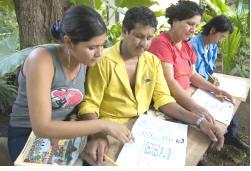 Illiteracy was reduced from 26% to 4.7% after a two year adult literacy programme based on the Cuban �Yo si Puedo� (Yes, I can) method and funded by ALBA. Credit: Jenny Matthews